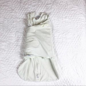 HALO sleep sack, NB-3M, 6-12 lbs, green & white